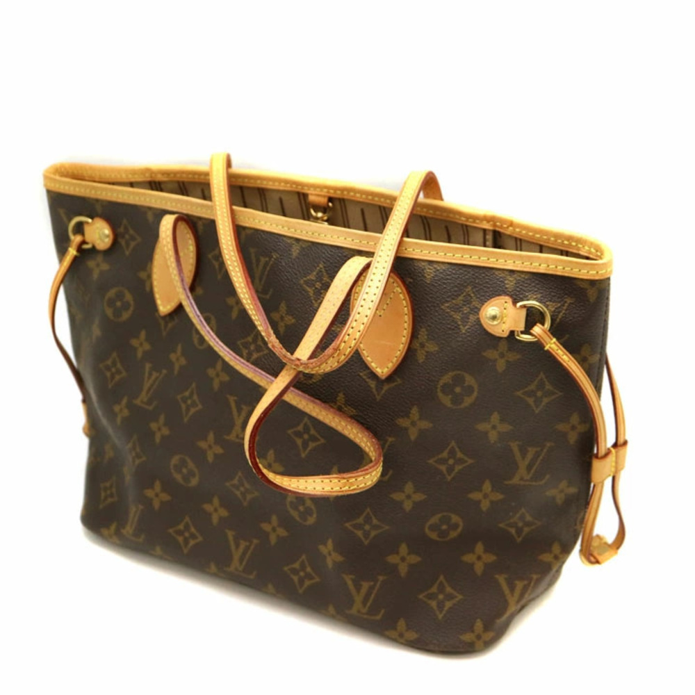 LOUIS VUITTON Neverfull Tote Bag Monogram Canvas Brown LV